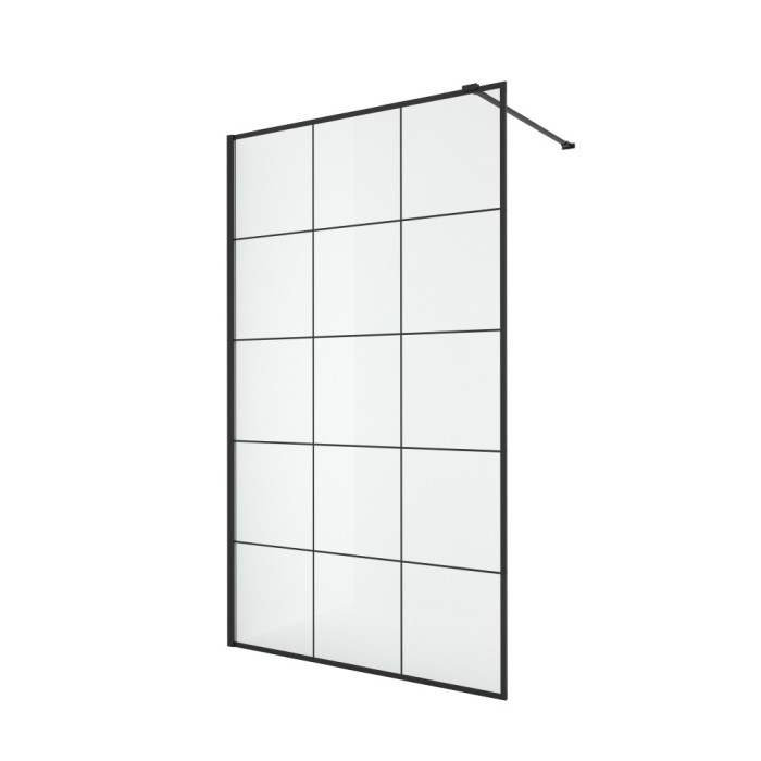 Душевое ограждение 100x200, New trendy New modus black, черный арт. EXK-5548