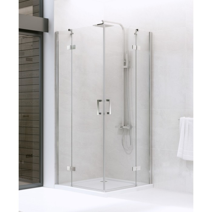 Душевое ограждение new renoma 2d 90x110x195, New trendy New renoma chrome, хром арт. D-0104A/D-0375A