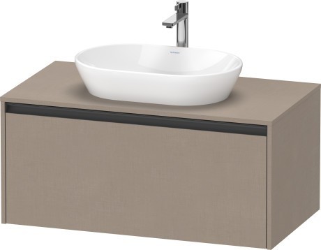 Duravit тумба подвесная под раковину 550 мм х 1000 мм х 459 мм, ketho.2, k24886075750000 цвет: лён