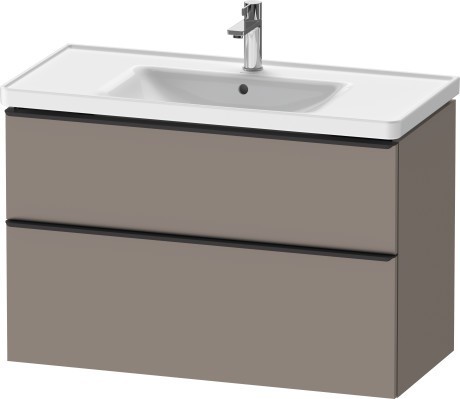 Duravit тумба подвесная под раковину 984 мм х 452 мм, d-neo, de435604343 цвет: базальт матовый