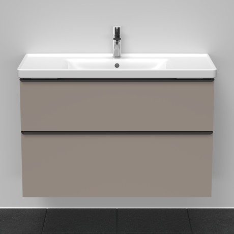 Duravit тумба подвесная под раковину 984 мм х 452 мм, d-neo, de435604343 цвет: базальт матовый