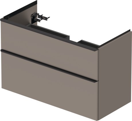 Duravit тумба подвесная под раковину 984 мм х 452 мм, d-neo, de435604343 цвет: базальт матовый