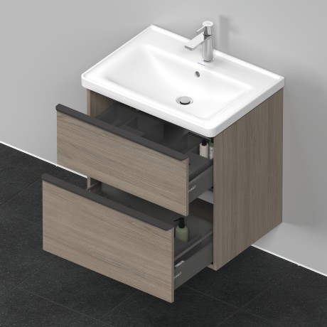 Duravit тумба подвесная под раковину 634 мм х 452 мм, d-neo, de435403535 цвет: дуб терра