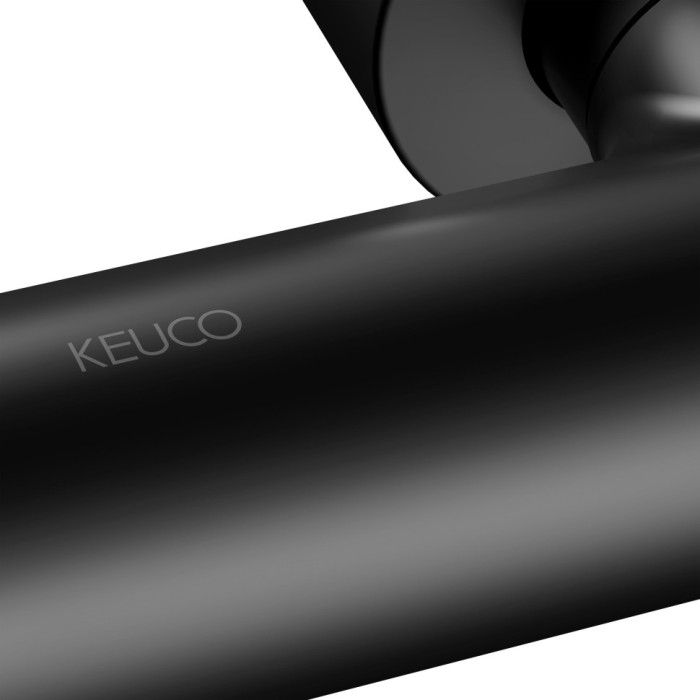 Keuco термостат для душа blue с защитой от обратного потока, plan blue, черный матовый арт. 53926 371001