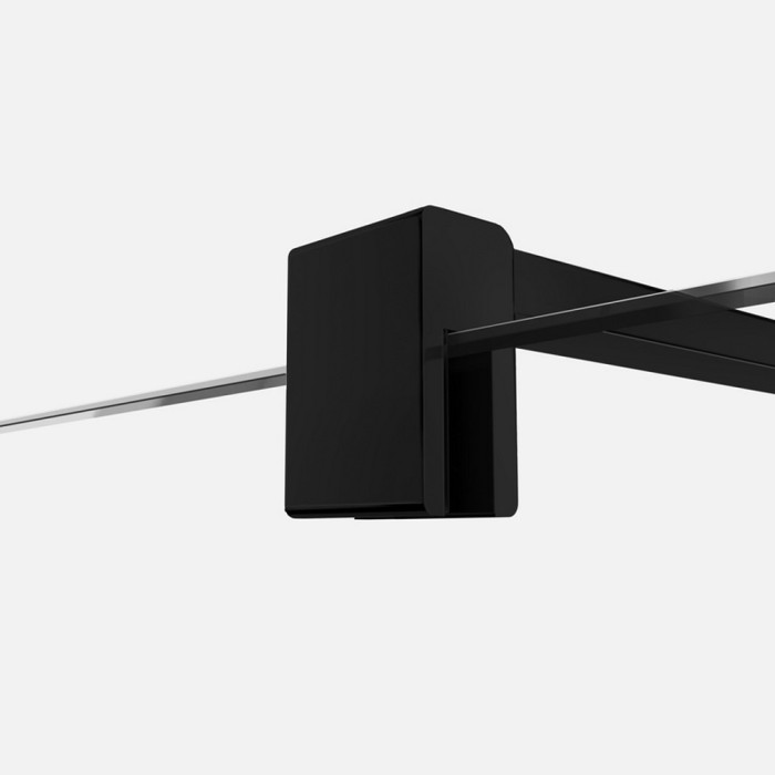 Душевое ограждение black 140x200, New trendy Velio, черный арт. D-0147B