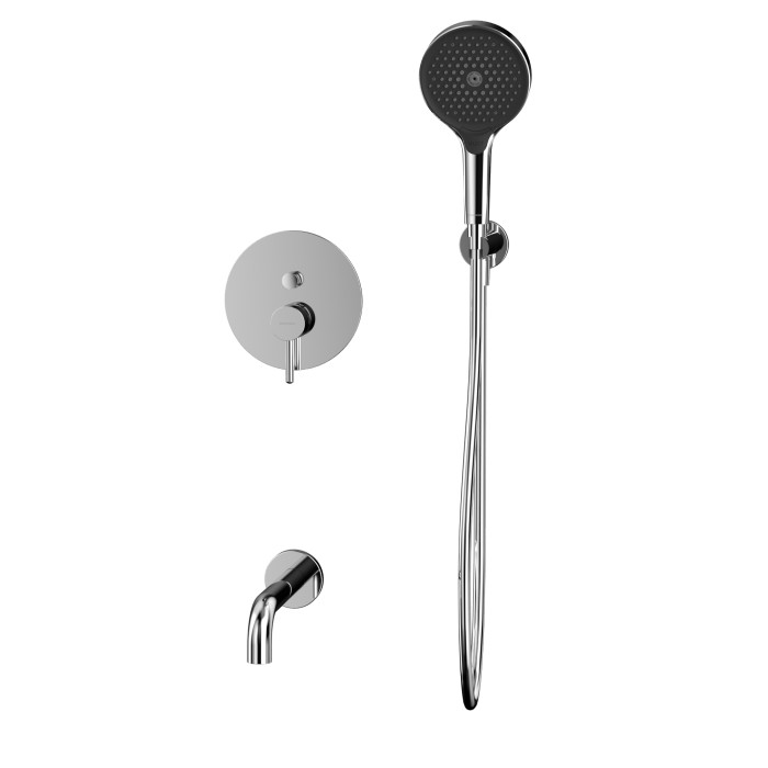 Душевая система скрытого монтажа, Whitecross Y chrome, хром арт. YSET06TOPCR