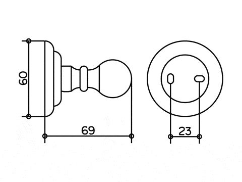 Keuco крючок для халата (только по запросу), astor, хром арт. 02116 010000