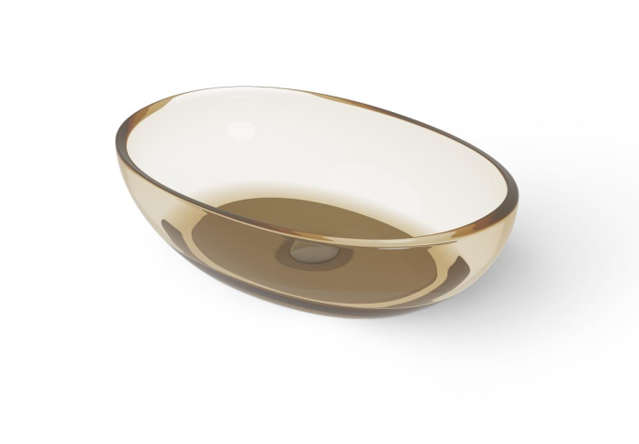 Накладная раковина 600х400хh145/155 мм, DEA Washbasins, зеленый арт. DD9077 600 R6