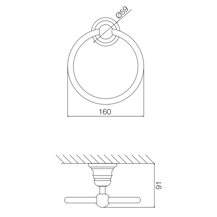 Fima Carlo Frattini полотенцедержатель-кольцо, подвесной, accessori, золото арт. f6062/1or