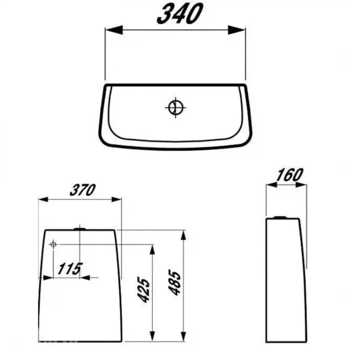 LAUFEN бачок для унитаза, IL BAGNO ALESSI ONE - 8.2697.1.400.880.1
